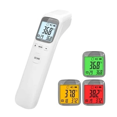 Image of thermometer for adults and Baby, Digital infrared non contact with Fever Alarm, LCD Screen, Accurate Reading Memory Function