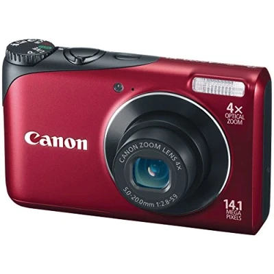 Image of Canon Powershot A2200 14.1 MP Digital Camera with 4x Optical Zoom Red (Renewed)