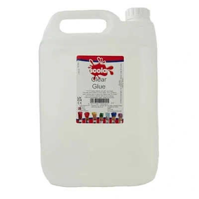 Image of Scola Clear Crafting Kids Glue, 5 Litres, School Supplies, Art and Crafts Projects, Children&#039;s Craft Ideal for