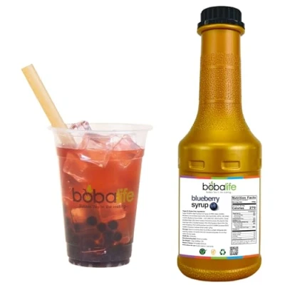 Image of Bobalife Blueberry Bubble Tea Syrup (1.2kg) 25 30 Servings (Variable Serving Size) Premium &amp; Authentic Ingredients Vegan Gluten Free