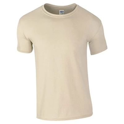 Image of Gildan Mens Short Sleeve Soft Style™ T Shirt (M) (Sand)