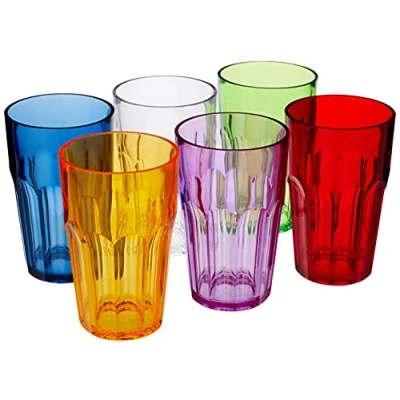 Image of Guzzini Happy Hour, set of 6 tall drinking glasses Ø8 x h12 cm Capacity: 420 cc 07230652