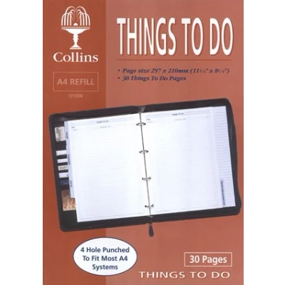 Image of Collins Things To Do Conference Folder Refill CF1006