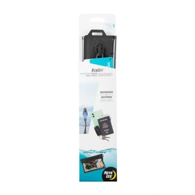 Image of Nite Ize RunOff Medium Pouch with TRU Zip, Touchscreen Friendly, 100% Waterproof Zipper Charcoal