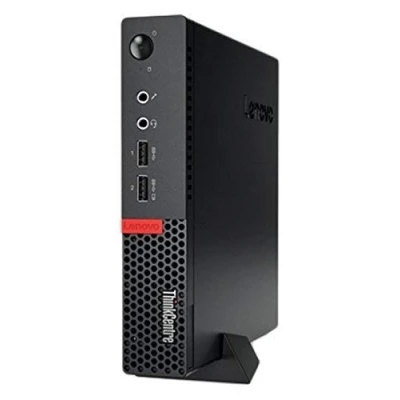 Image of Lenovo ThinkCentre M910Q Desktop PC (Black) (Intel i5 7500T Processor, 4 GB RAM, 128 SDD, Integrated Intel HD 630 Graphics, Windows 10 Pro) (Renewed)