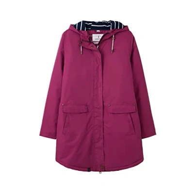 Image of LightHouse Womens Long Iona Warm Waterproof Raincoat Ladies Padded Lined Winter Outdoor Coat With Hood Berry 10