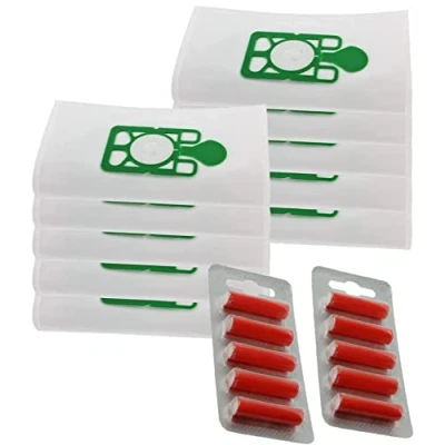 Image of UTIZ Microfibre Numatic Henry Hetty Hoover Filter FLO Dust Bags and 10 x Fresheners, Pack of White