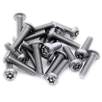 Image of M3 (3mm x 20mm) TX Security Socket Button Machine Screw (Bolt) Stainless Steel (A2) (Pack of 20)