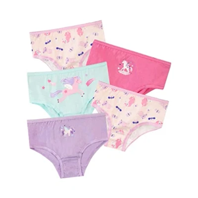 Image of Harry Bear Girls Underwear Pack of 5 Unicorn Multicoloured 18 24 Months