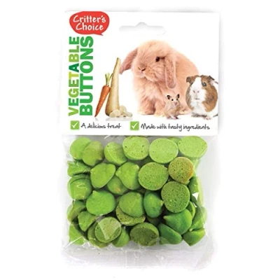 Image of Critters Choice Small Animal Vegetable Buttons 40g Pets Animals Edible 5023556345000