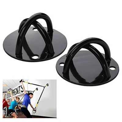 Image of 2pcs Ceiling Wall Mount Anchor for Suspension Straps Strength Training Bracket Gym Yoga Ring