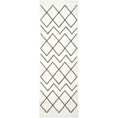 Image of vidaXL Kitchen Mat Geometric 60 x 180 cm Velvet