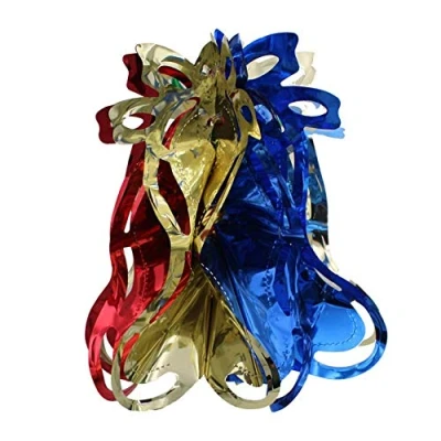 Image of Davies Multi Colour Christmas 2 Tone Foil Ceiling Decorations 30cm Bell