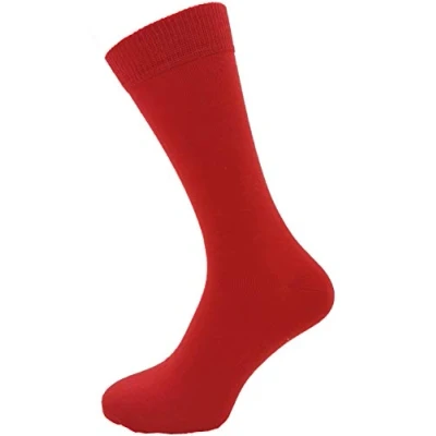 Image of Macahel Mens Plain Red ankle Socks Men&#039;s Cotton Rich