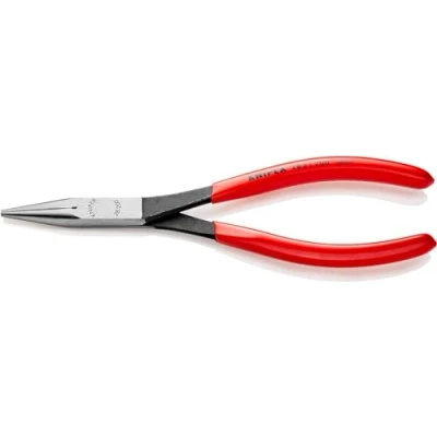 Image of Knipex Long Reach Needle Nose Pliers black atramentized, plastic coated 200 mm 28 21