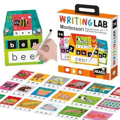 Image of Headu Writing Lab Montessori, Educational Toys, Puzzles for Kids, Kids Puzzle, Learn to Read &amp; Write, Montessori Inspired, Game, Learning Games, Jigsaw Puzzles, Ideal 3 6yrs