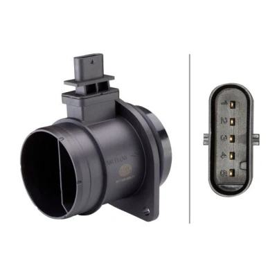 Image of 13624557557, 13627582553, 4557557, 7582553 Mass air flow sensor HELLA 8ET 358 095 711 MINI: Hatchback, Convertible