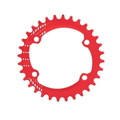 Image of Alomejor Bike Chainring BCD 96MM Narrow Wide Single Chain Ring for Shimano M6000 M7000 M8000(32T Red)