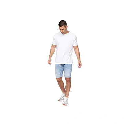 Image of Crosshatch Mens Casual Cargo Combat Shorts Cotton Summer Knee Length Pants(32W/RIPTREY Light)