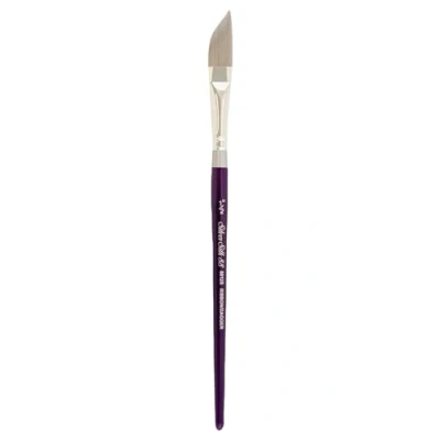 Image of Silver Brush Limited 8812S Silk 88 Dagger Striper for Watercolour, Gouache, and Acrylic Paint, Size 1/2 Inch, Short Handle