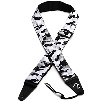Image of Fender Guitar Strap, Camo Strap 2, Camouflage Look, 5cm Wide, Winter