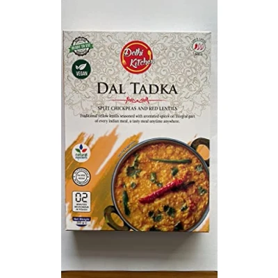 Image of Authentic Indian Curries/vegan/Delhi Kitchen/ DAL TADKA/SPLIT CHICKPEAS&amp;RED LENTILS/285g Pack of 2