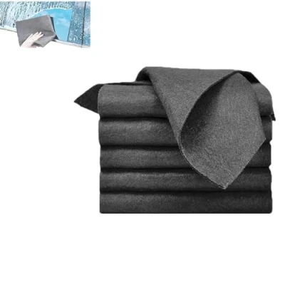 Image of Streak Free Microfiber Magic Cleaning Wipes, Sparklean Sparkclean Cloths, Thickened Cloth, Window Cloths for Home All Purpose (5pcs)