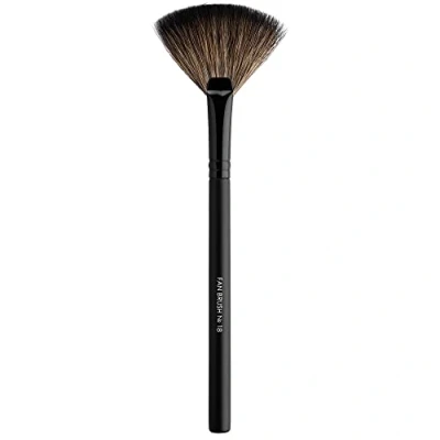 Image of Impala Brush fan N18 Natural Bristles Face and Body for Pressed or Loose Powder Makeup flat shaped