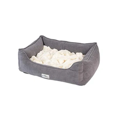 Image of PetFusion Calming Cuddler Dog Bed &amp; Cat Anti Anxiety Memory Foam for Small Dogs, Cats Loose Blanket Promotes Burrowing Kneading (62 x 53cm)