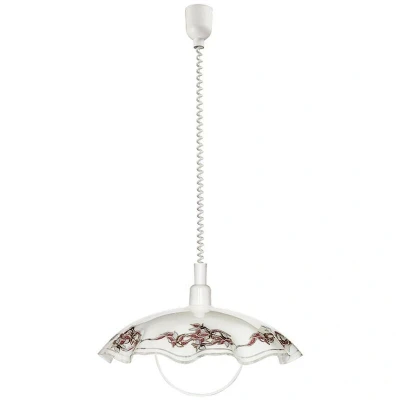 Image of EGLO Pendant Light Fixture, Plastic Frosted, E27, Dining Table lamp Made of Satin Glass