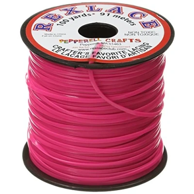 Image of Pepperell Rexlace Plastic Lacing .0938&quot; X100yd, Neon Magenta