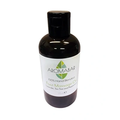 Image of Foot Massage Oil 125ml with Lavender Peppermint &amp; Tea Tree Essential Oils 100% Pure Aromatherapy