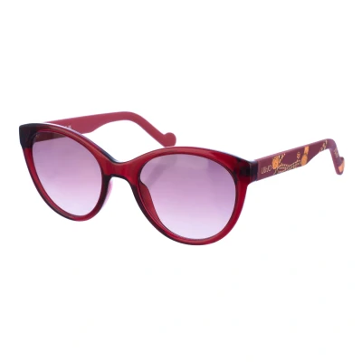 Image of Liu Jo Womens Oval Butterfly Shaped Acetate Sunglasses LJ711S Women Burgundy One Size