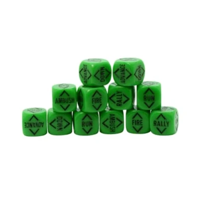 Image of Warlord Games Order Dice for Bolt Action (Forest Green)