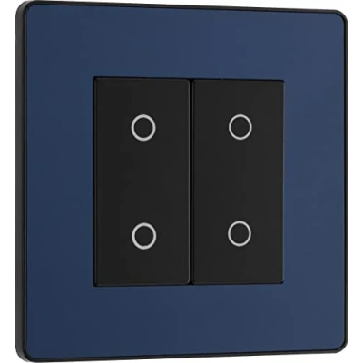 Image of BG Electrical Evolve Double Touch Dimmer Switch, 2 Way Master