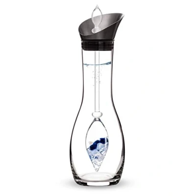 Image of VitaJuwel Era Balance Crystal Water Set for Home with Sodalite Chalcedony &amp; Clear Quartz)