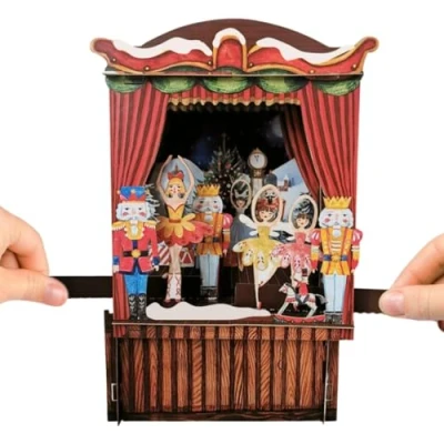 Image of Alljoy Design Paper Theatre The Nutcracker 3D Pop Up Christmas Greeting Card By Cards XPT002, 20cm x 25cm