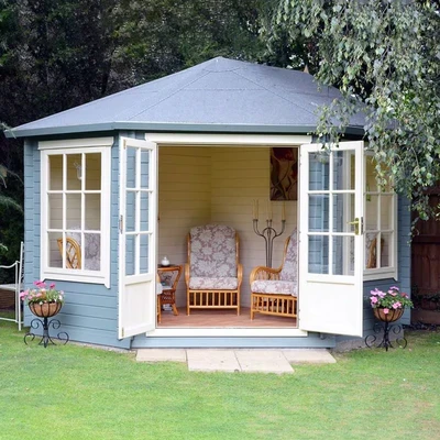 Image of Shire Ardcastle 3m x Corner Log Cabin Summerhouse (28mm)