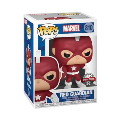 Image of Funko POP! Marvel: Year Of the Shield Red Guardian Marvel Comics Amazon Exclusive Collectable Vinyl Figure Gift Idea Official Merchandise Toys for Kids &amp; Adults Comic Books Fans