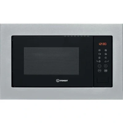 Image of Indesit 25L 900W Built in Microwave with Grill Stainless Steel