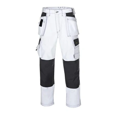 Image of teXXor 4314 26 &quot;Panama&quot; Canvas Work Trouser, White/Grey, Size