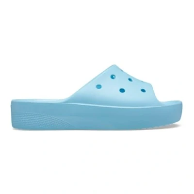 Image of Crocs Women&#039;s Classic Platform Slide Sandal, Arctic, 7 UK
