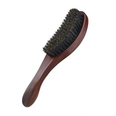 Image of Asheyya Boar Bristle Beard Brush, Wooden Hair Brush for Men Promoting Growth