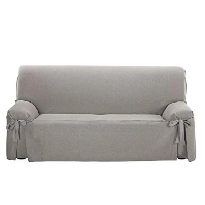 Image of Martina Home Riga Sofa Cover Ties 2 Seats grey