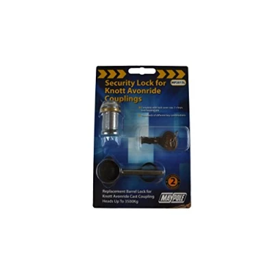Image of MP2015L Barrel Lock &amp; Key Set For Knott Avonride Coupling Heads