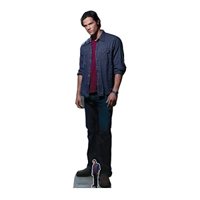 Image of STAR CUTOUTS SC1350 Sam Winchester Red Shirt Jared Padalecki Supernatural Life Size Cardboard Cutout, Star, Regular