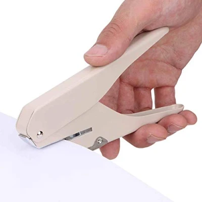 Image of Mushroom Hole Puncher, Handled One Puncher for Loose Leaf Pages Notebook Offices School Supplies(Beige)