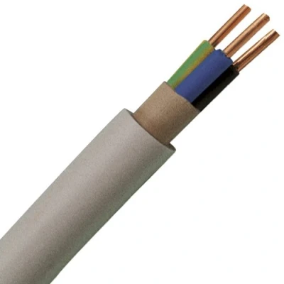 Image of Kopp 153105841 NYM J 3 x 2,5 mm² Wet Room Cable, Gray, 5 m Ring