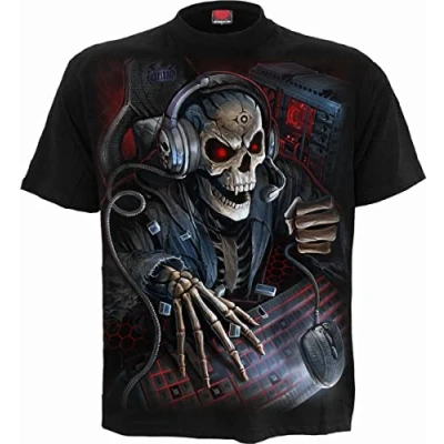Image of Spiral Pc Gamer T Shirt Black S
