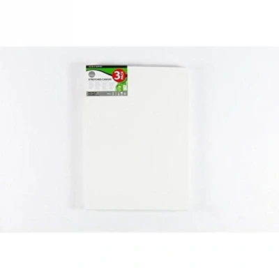 Image of Daler Rowney Simply Stretched Canvas, Medium Grain, 250 gsm, 16mm Deep, 20 x 28in 50 70 cm, White, 3 Pack